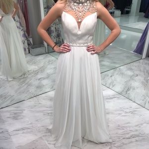 White Sherri Hill Prom